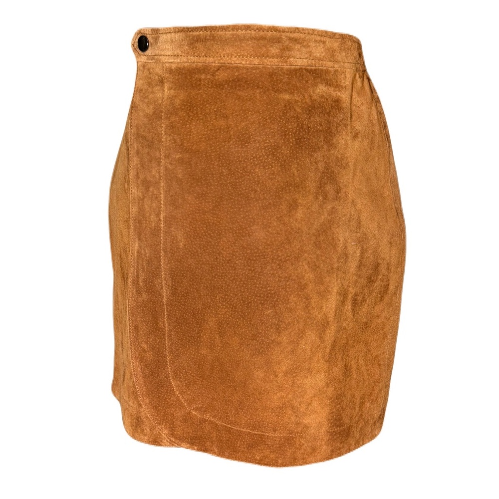 Blank NYC Tan Mini Skirt (Pig Leather)